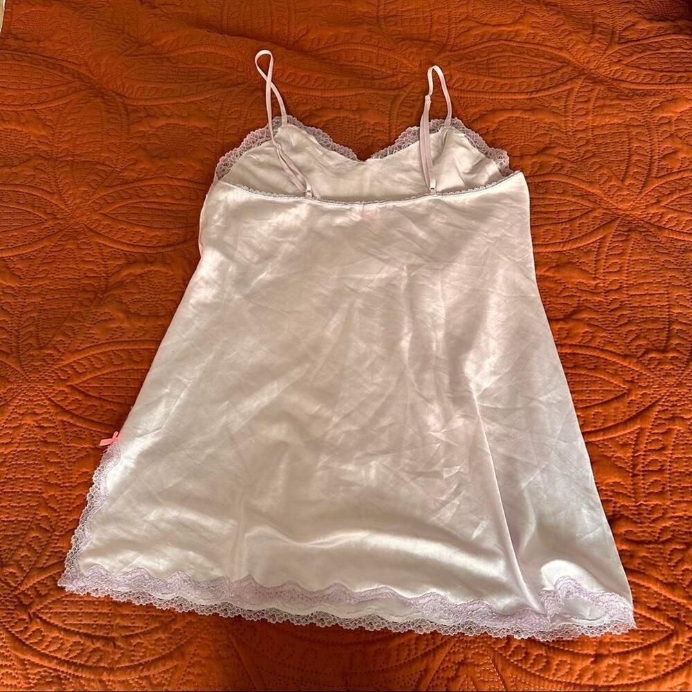 Victoria's Secret purple silky slip dress with slit - Picture 8 of 8